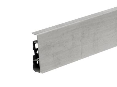 Zdjęcie: Listwa przypodłogowa PVC Hi Line Prestige 2,2x7,5 cm 2,50 m Goth Clear Mat CEZAR