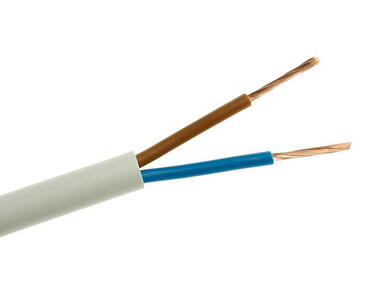 Zdjęcie: Przewód elektryczny OMYp 2x1,0 biały MERCOR