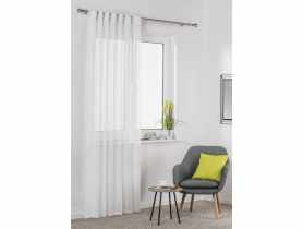 Firana z ukrytymi patkami Glossy 140x245 cm biały UNIGLOB