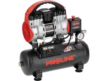 Zdjęcie: Kompresor bezolejowy 9 L, 750W/1KM, 8bar, 167L/min PROLINE