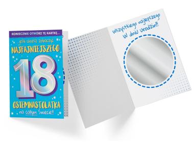 Zdjęcie: Karnet DK-920 Urodziny 18-latka - lusterko KUKARTKA
