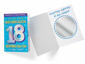 Karnet DK-920 Urodziny 18-latka - lusterko KUKARTKA