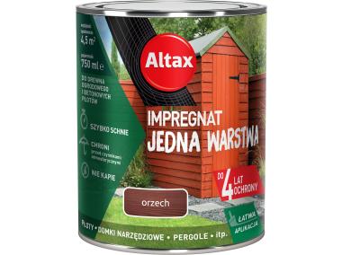 Zdjęcie: Impregnat Jedna warstwa 4 lata, orzech 0,75 L ALTAX