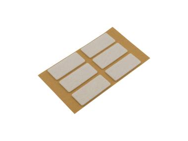 Zdjęcie: Podkładki filcowe samoprzylepne białe 25x60 mm METRO