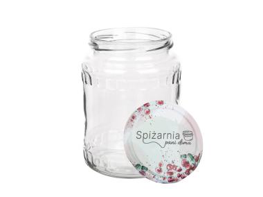 Zdjęcie: Komplet 6 słoików Spiżarnia Pani Domu 720 ml z zakrętką fi 82 6-zaczepową ALTOM DESIGN