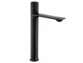 Bateria umywalkowa stojąca, nablatowa, wysoka Decor Black VALVEX
