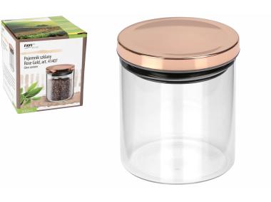 Zdjęcie: Pojemnik szklany Rose Gold 500 ml RAVI