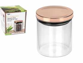 Pojemnik szklany Rose Gold 500 ml RAVI