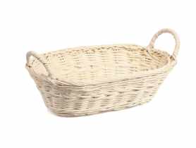 Koszyk rattanowy z uchwytami 27x16x8/11 cm TIN TOURS
