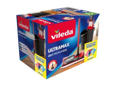 Zdjęcie: Zestaw Ultramax Box - mop płaski + wiadro + pucerka 3 szt. VILEDA