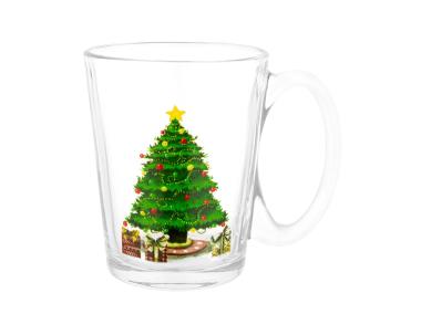 Zdjęcie: Kubek Leon 300 ml dekoracja zielona choinka ALTOM DESIGN