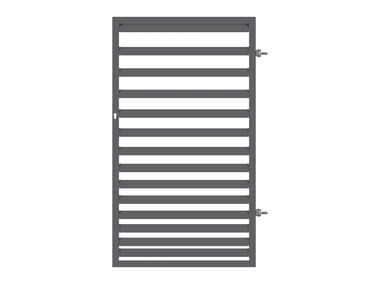 Zdjęcie: Furtka Bona 0,9x1,5 m stal ocynk+ral7016 struktura prawa POLBRAM