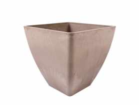 Donica z kompozytu 30x30x28 cm duża taupe TIN TOURS