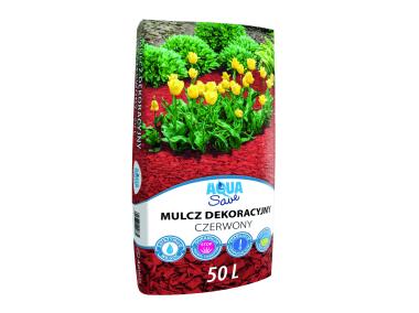 Zdjęcie: Mulcz dekoracyjny czerwony Aqua Save 50 L AGARIS