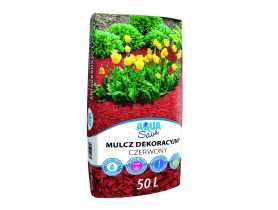 Mulcz dekoracyjny czerwony 50 L AQUA SAVE