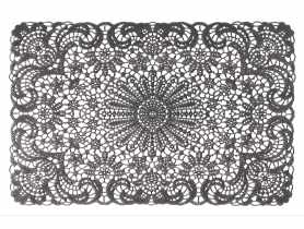 Podkładka stołowa Lace 30x45 cm szary UNIGLOB