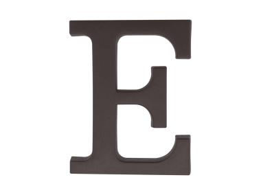 Zdjęcie: Litera "E" plastikowa brązowa 90 mm METRO