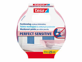 Taśma maskująca, malarska Perfect do delikatnych powierzchni, 25 m - 25 mm, różowa TESA