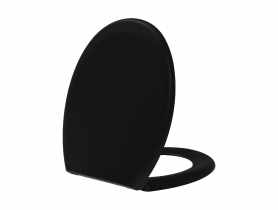 Deska sedesowa wolnoopadająca wypinana czarny mat STINNEA