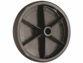 Kółko ślizgowe pełne plastikowe czarne 105x17x30x10 mm, 20 kg HSI