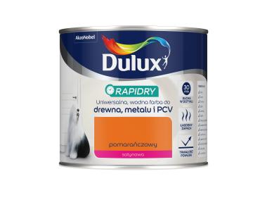 Zdjęcie: Farba do drewna, metalu i PCV Rapidry 0,4 L pomarańczowy DULUX