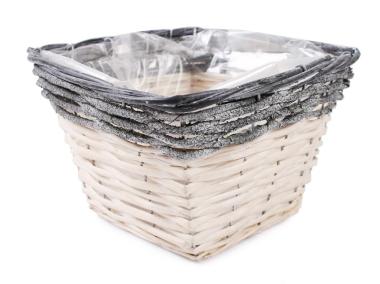 Zdjęcie: Osłonka wiklinowa 20x20x14 cm kwadratowa TIN TOURS