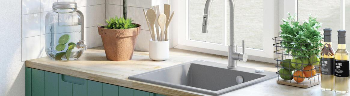 Stal kontra granit, który zlewozmywak i akcesoria wybrać do modnej kuchni? 