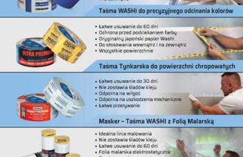 Taśmy i akcesoria malarskie Blue Dolphin 
