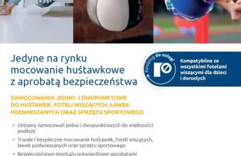 RAWPLUG - Mocowanie huśtawkowe z aprobatą bezpieczeństwa