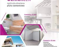 SINIAT - Cementex - ogólnobudowlana płyta cementowa