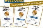 3 razy DOBRA MARKA 2019 dla PSB