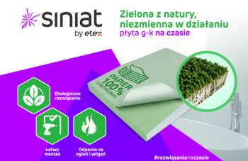 Zielona z natury, niezmienna  w działaniu płyta g-k na czasie