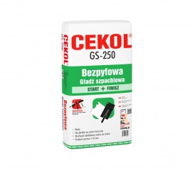 Odświeżona bezpyłowa gładź CEKOL GS-250