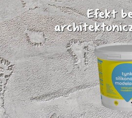 Efekt betonu architektonicznego z tynkiem weber.pas modelino C