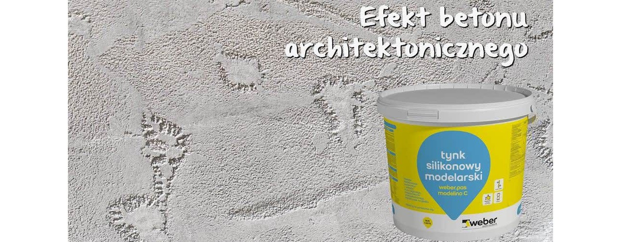 Artykuł: Efekt betonu architektonicznego z tynkiem weber.pas modelino C