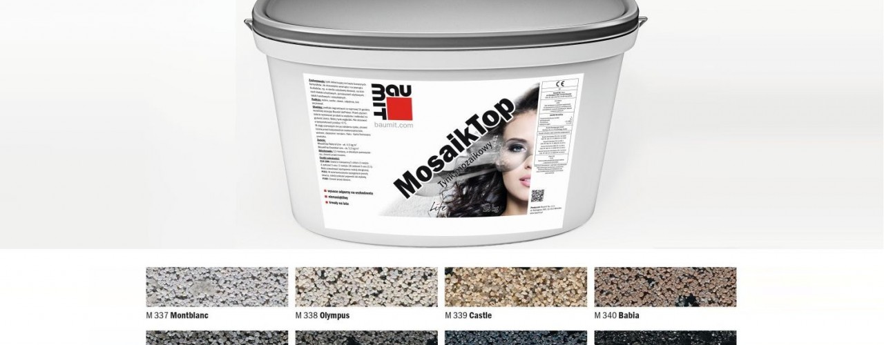 Artykuł: Tynki mozaikowe Baumit MosaikTop z linii kolorystycznej Natural